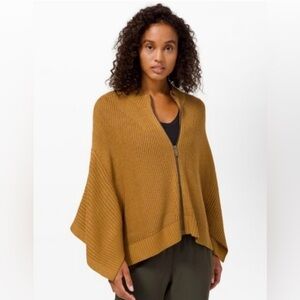 Lululemon Softer Still Wrap Sweater Sz M/L in Spiced Bronze